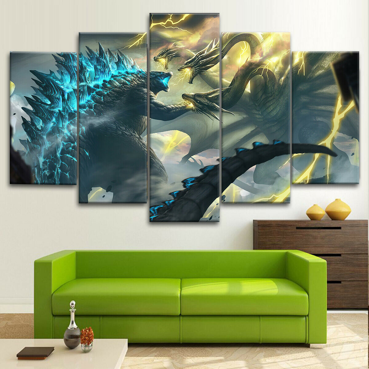 Godzilla King Of Monsters Canvas Wall Art