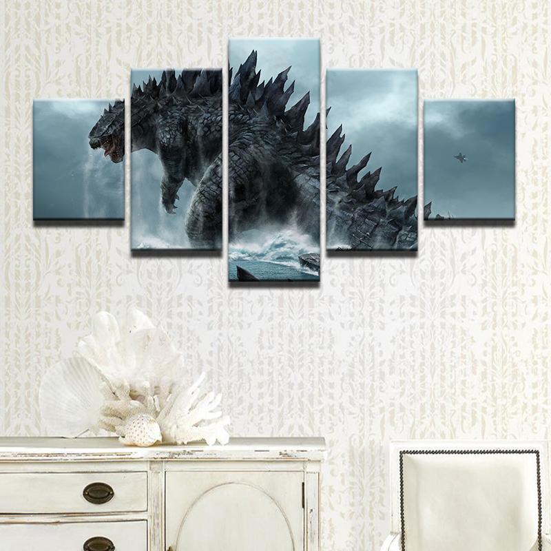 Godzilla Canvas Wall Art