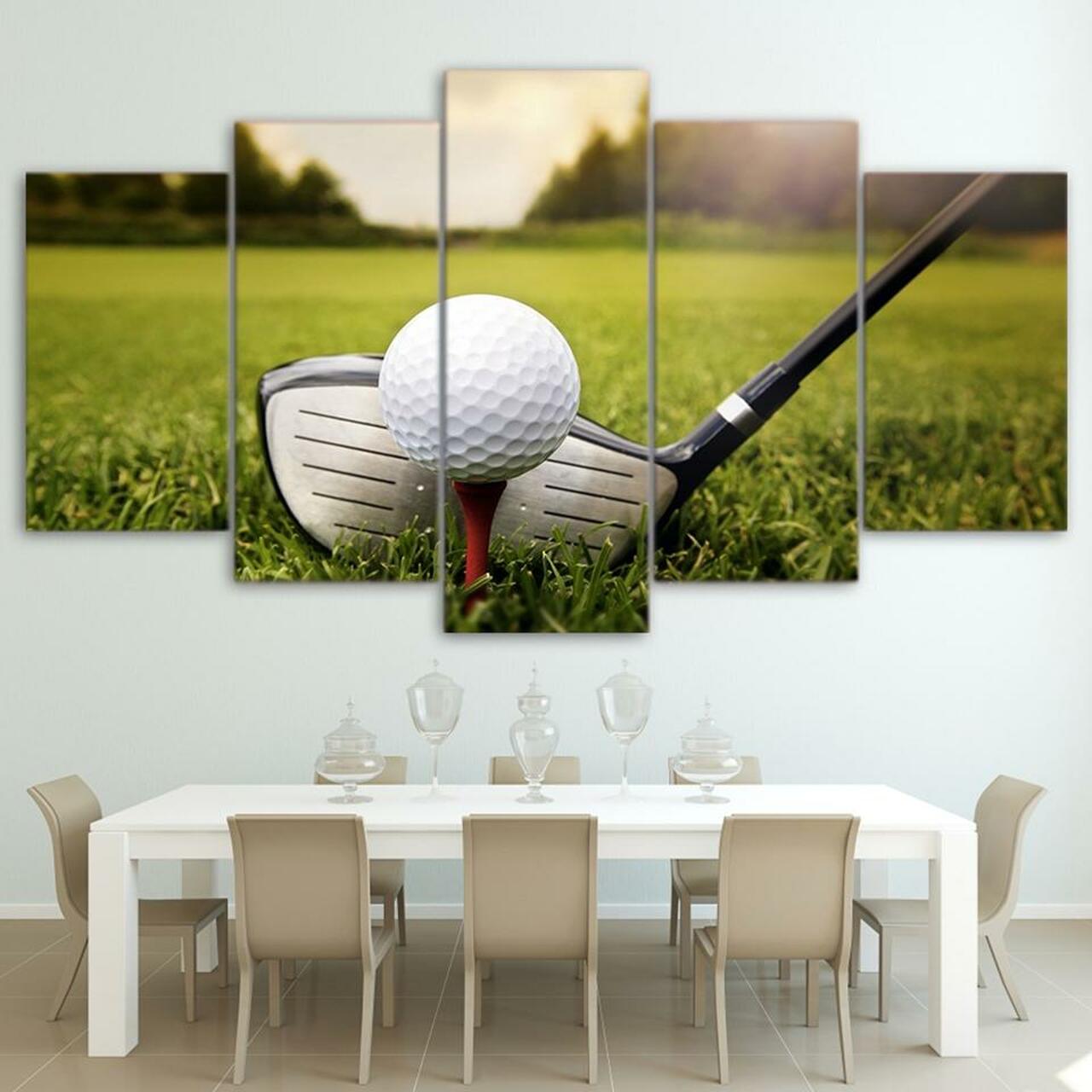 Golf Ball Canvas Wall Art