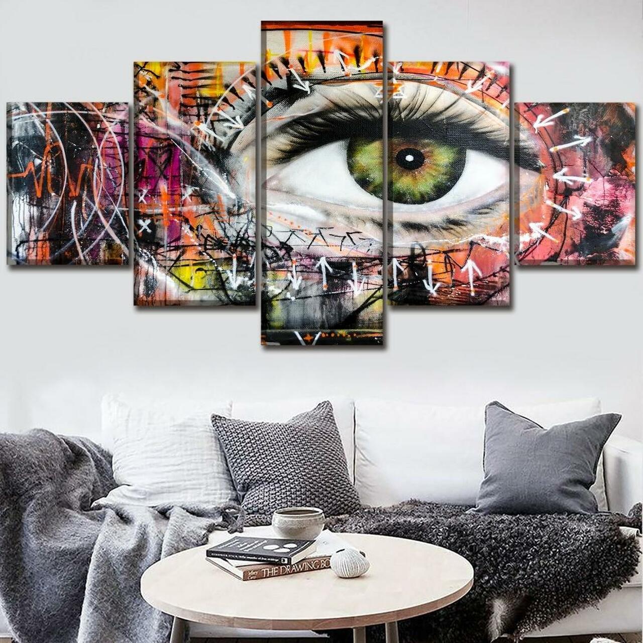 Graffiti Eyes Canvas Wall Art