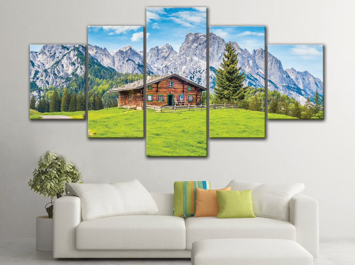 Grand Teton Wyoming Mountains Canvas Wall Art