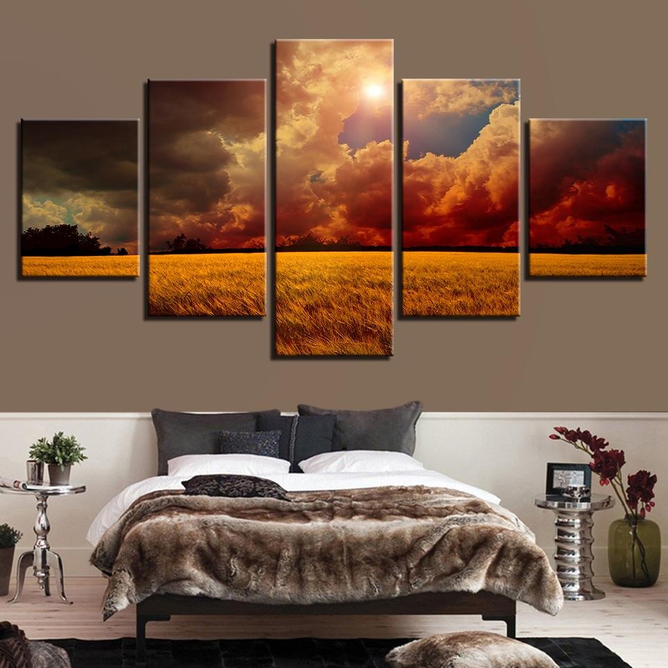 Grassland Nature Field Canvas Wall Art