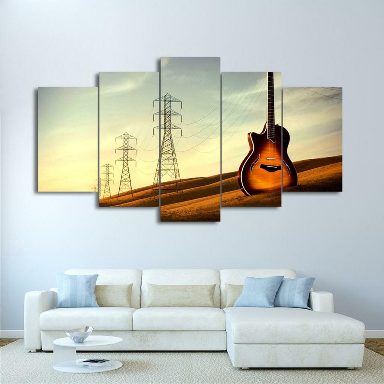 Guitar Power Canvas Wall Art