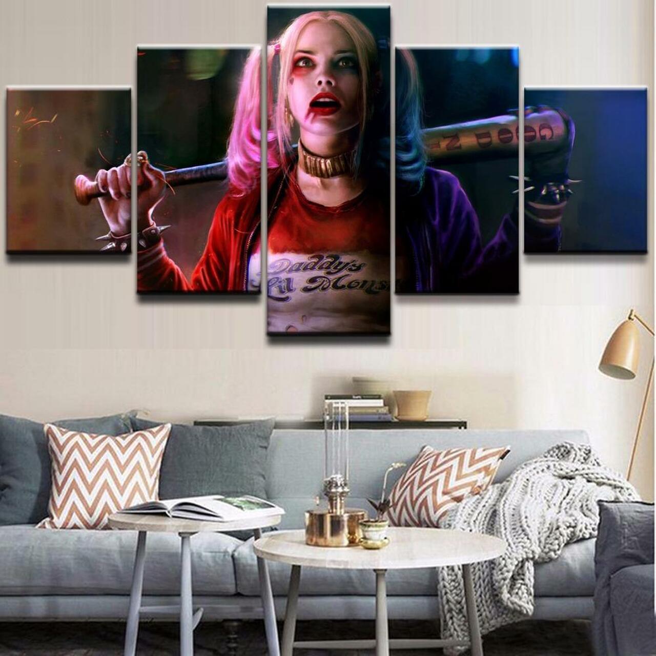 Harley Quinn Canvas Wall Art