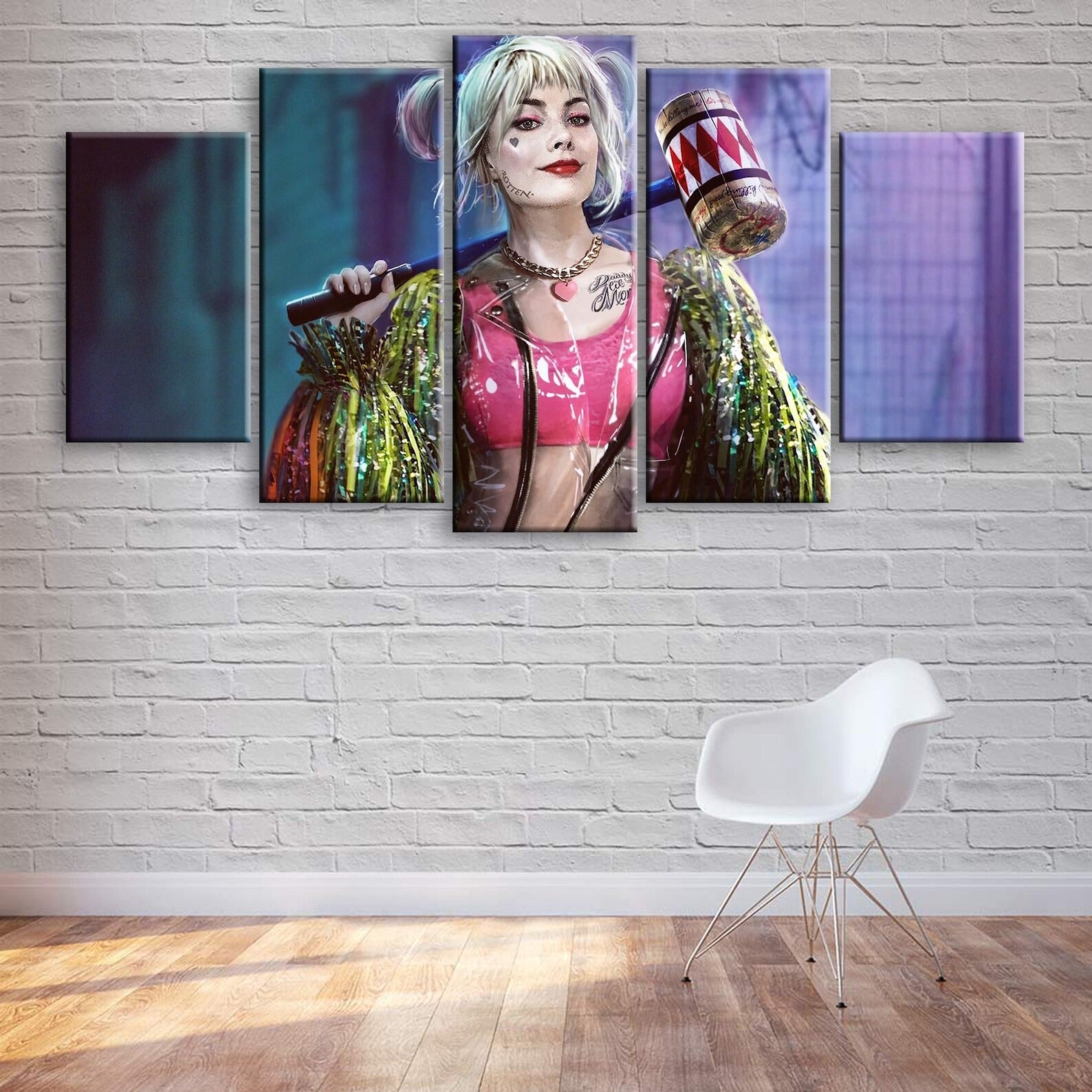 Harley Quinn Birds Of Prey Canvas Wall Art