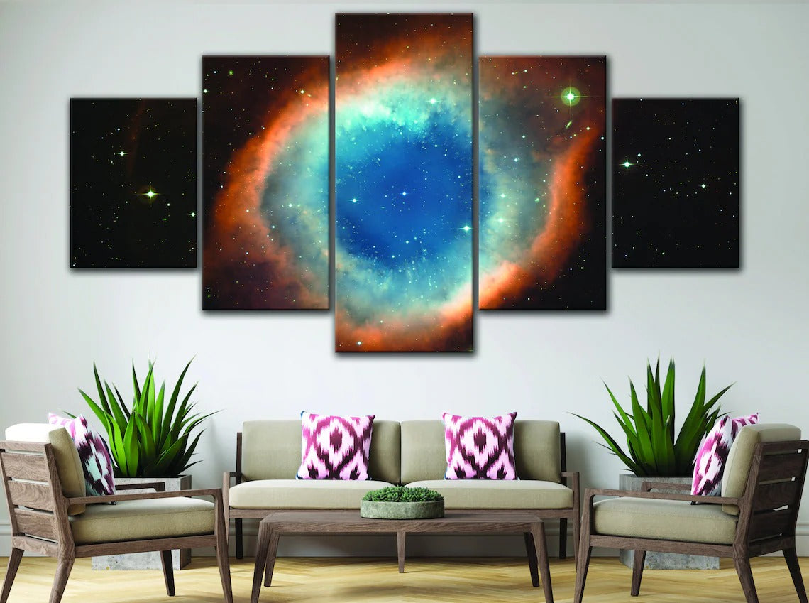 Helix Nebula Astronomy Space Canvas Wall Art