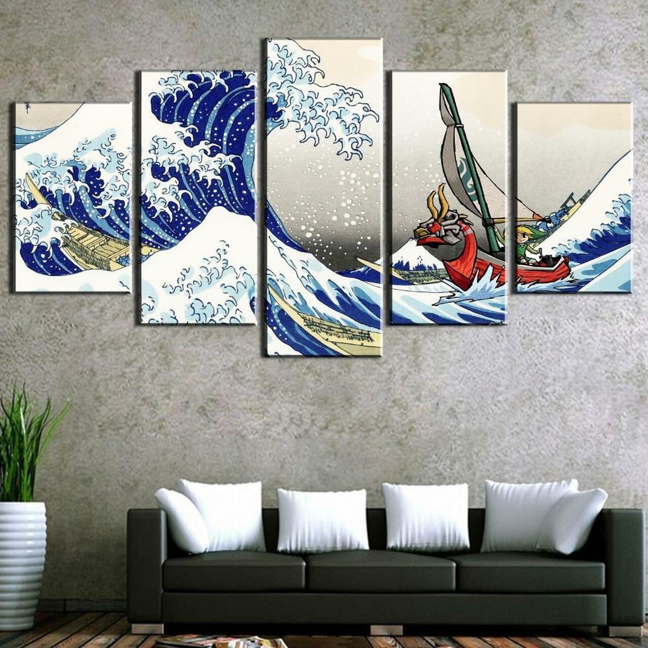 High Waves Canvas Wall Art