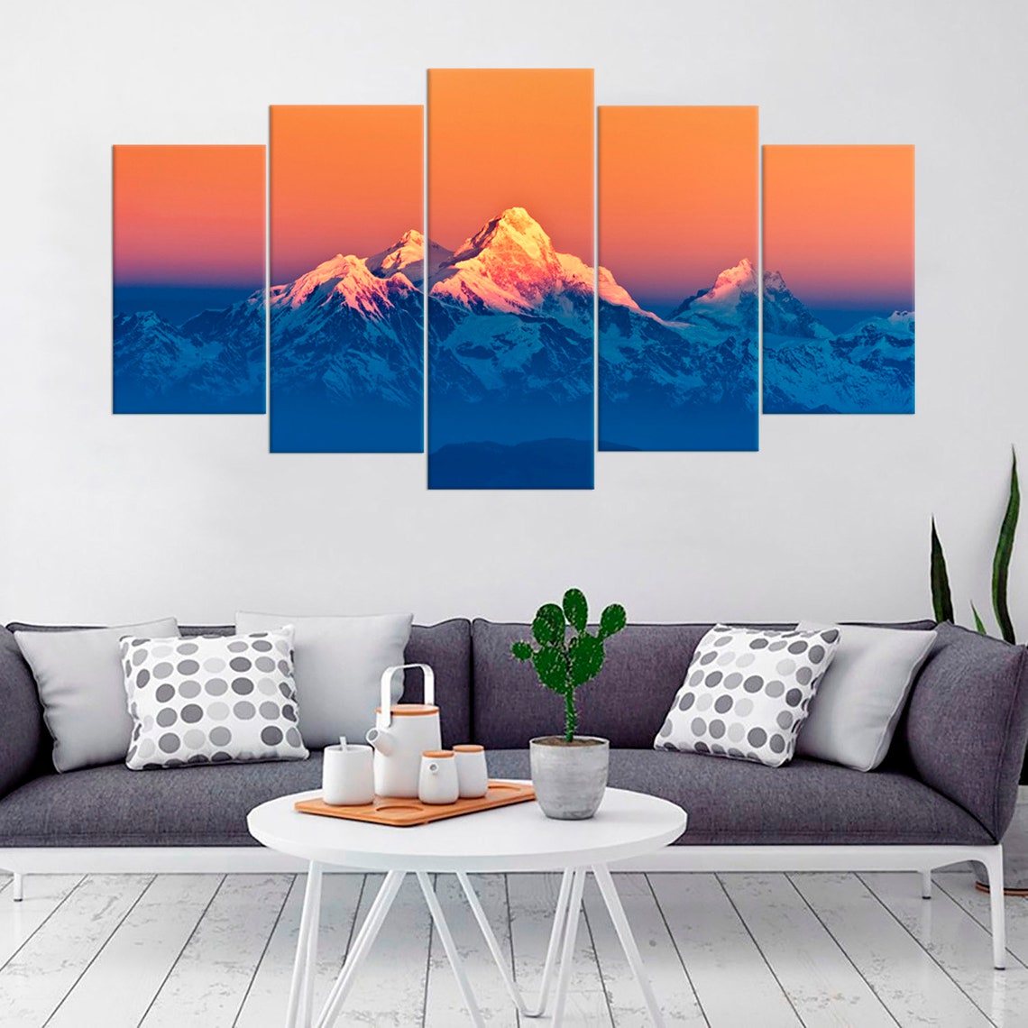 Himalayan Mountains Landscape Canvas Wall Art