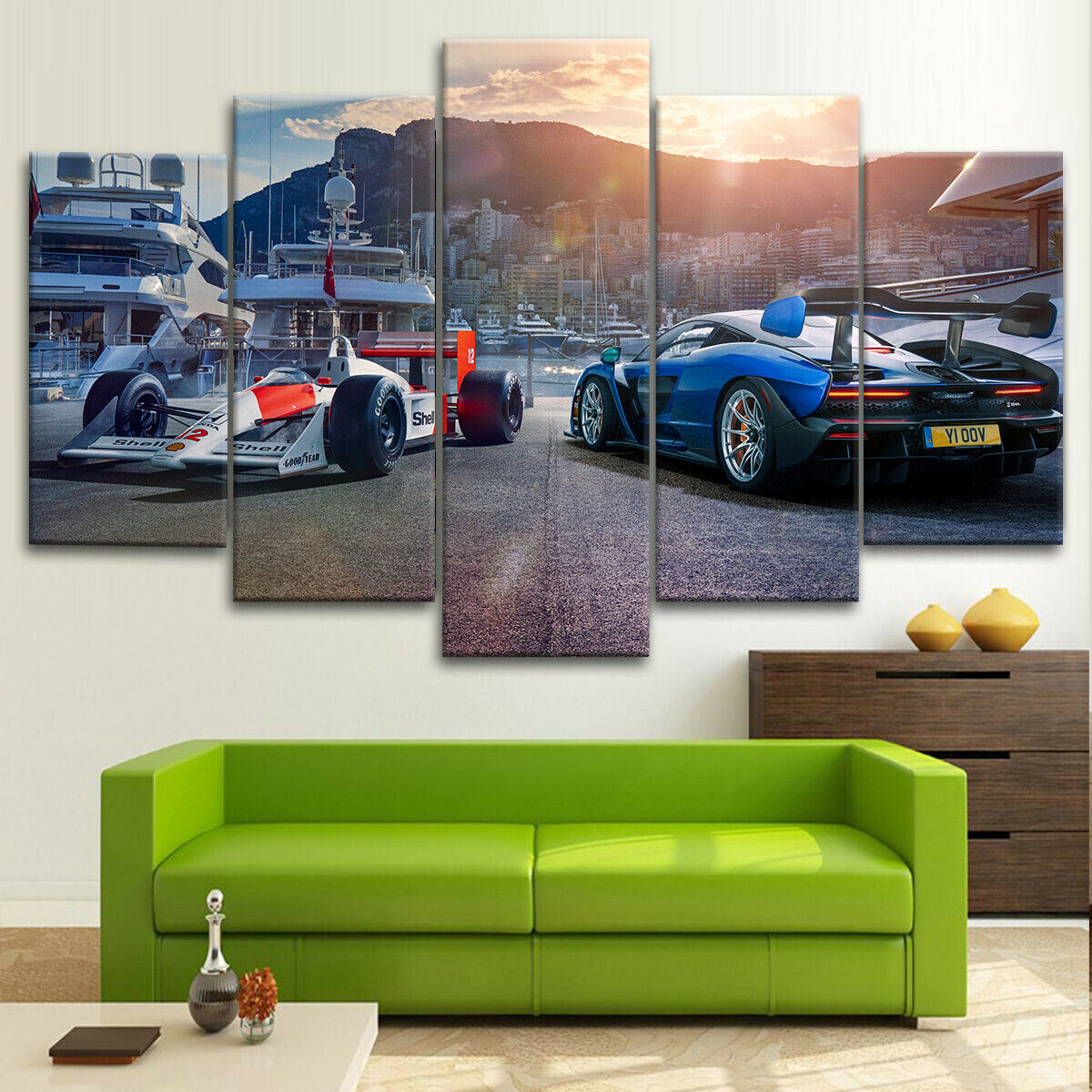 Honda F1 Mclaren Formula Cars Canvas Wall Art