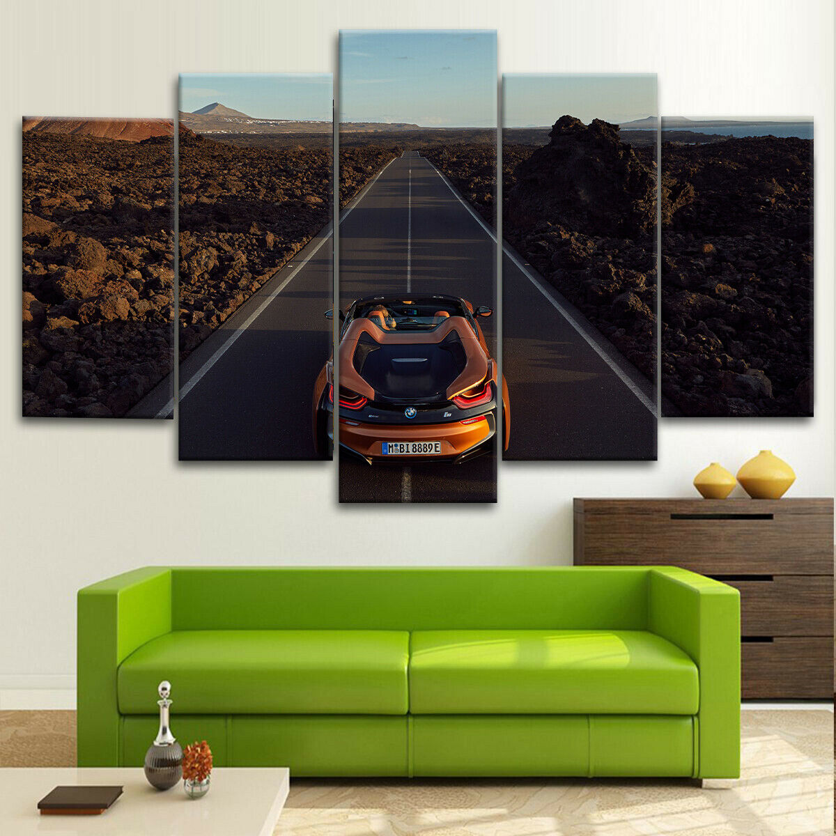 I8 Roadster Canvas Wall Art