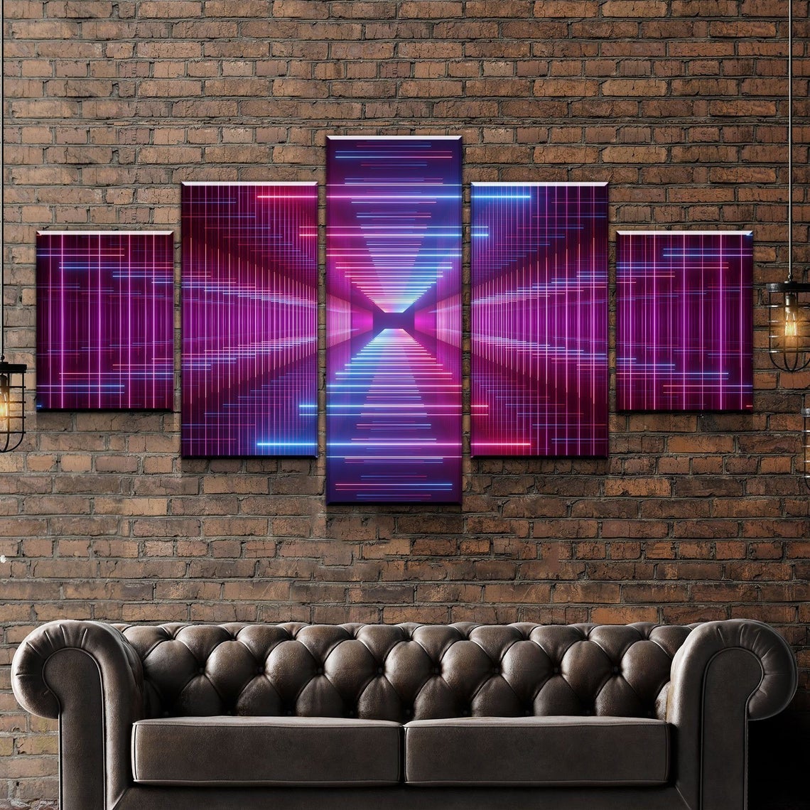 Infinity Mirror Wall Canvas Wall Art