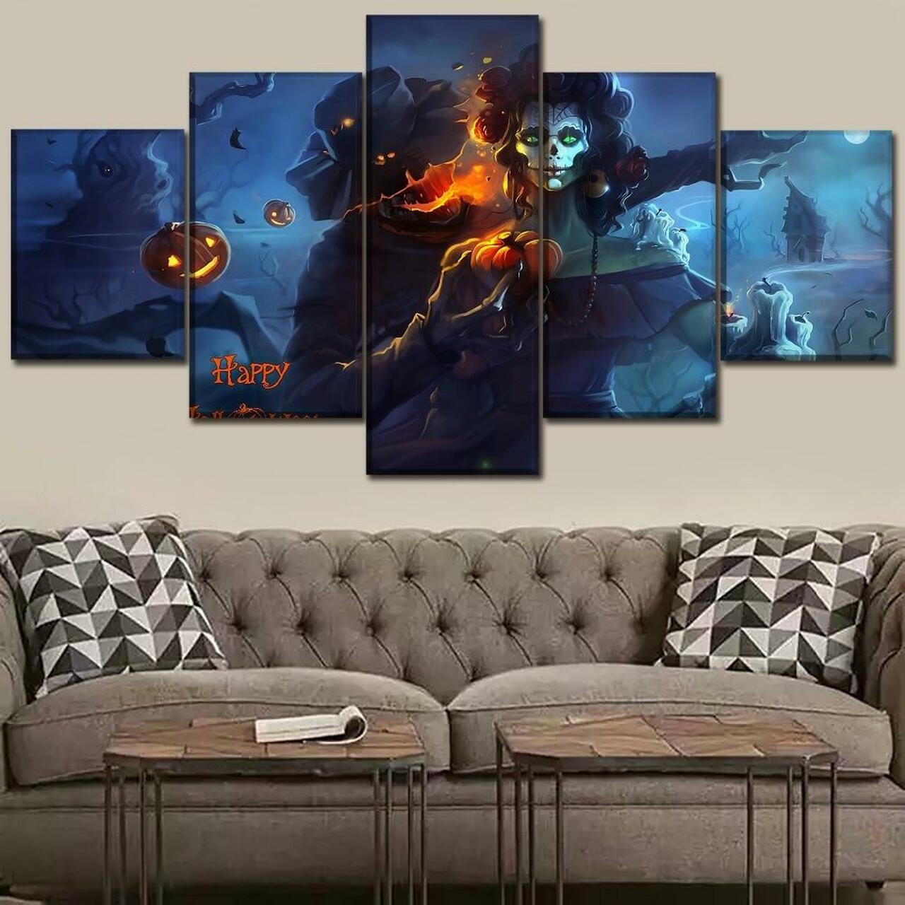 Jack O Lantern Canvas Wall Art