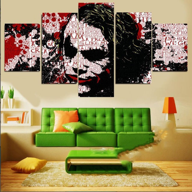 Joker Batman Movie Canvas Wall Art