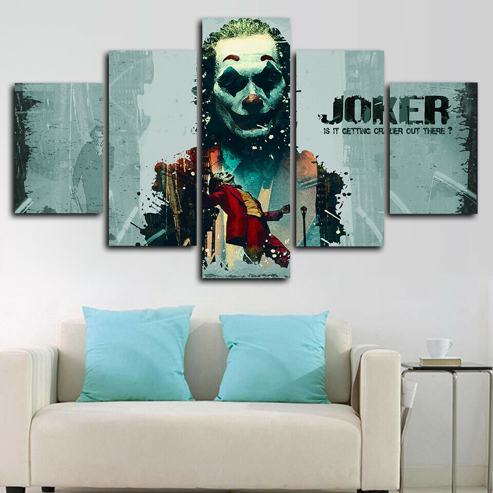 Joker Dc Movie Crazy Quote Canvas Wall Art