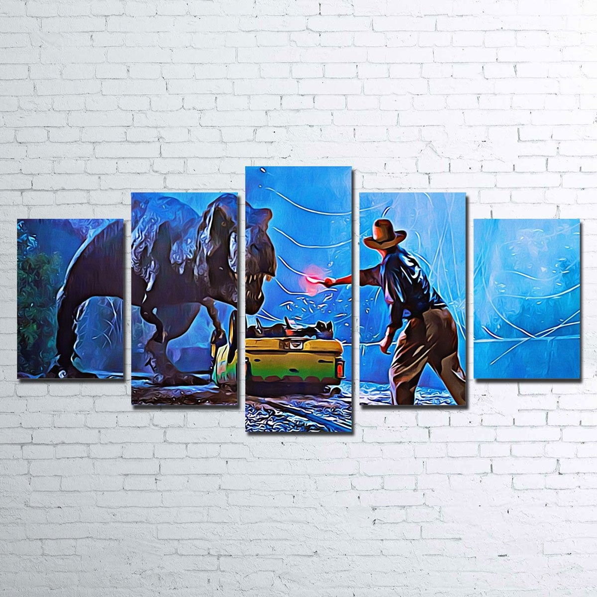 Jurassic Park Movie Canvas Wall Art