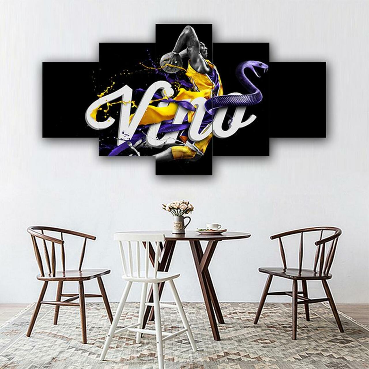 Kobe Bryant Vino Canvas Wall Art