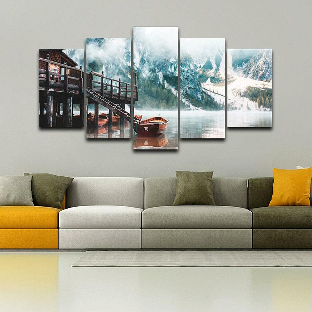 Lake Braies Canvas Wall Art