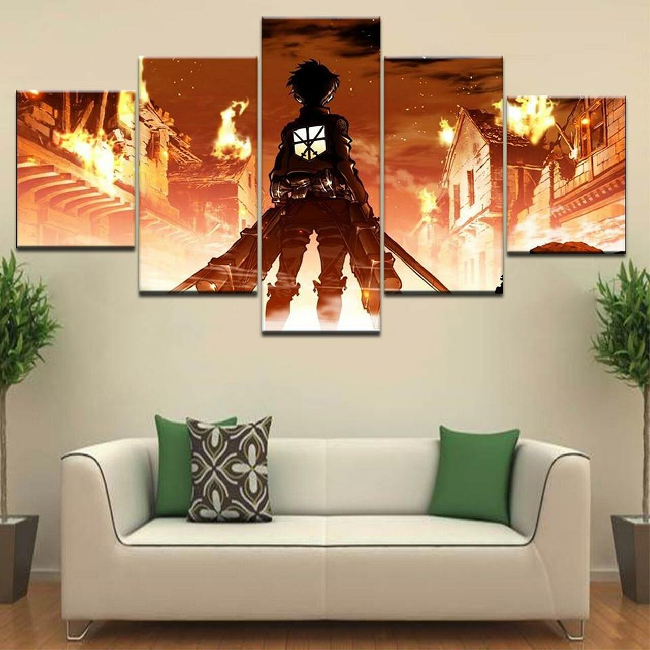 L’Attacco Dei Giganti Canvas Wall Art