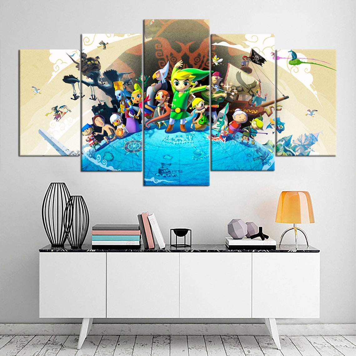 Legend Of Zelda Wind Waker Canvas Wall Art