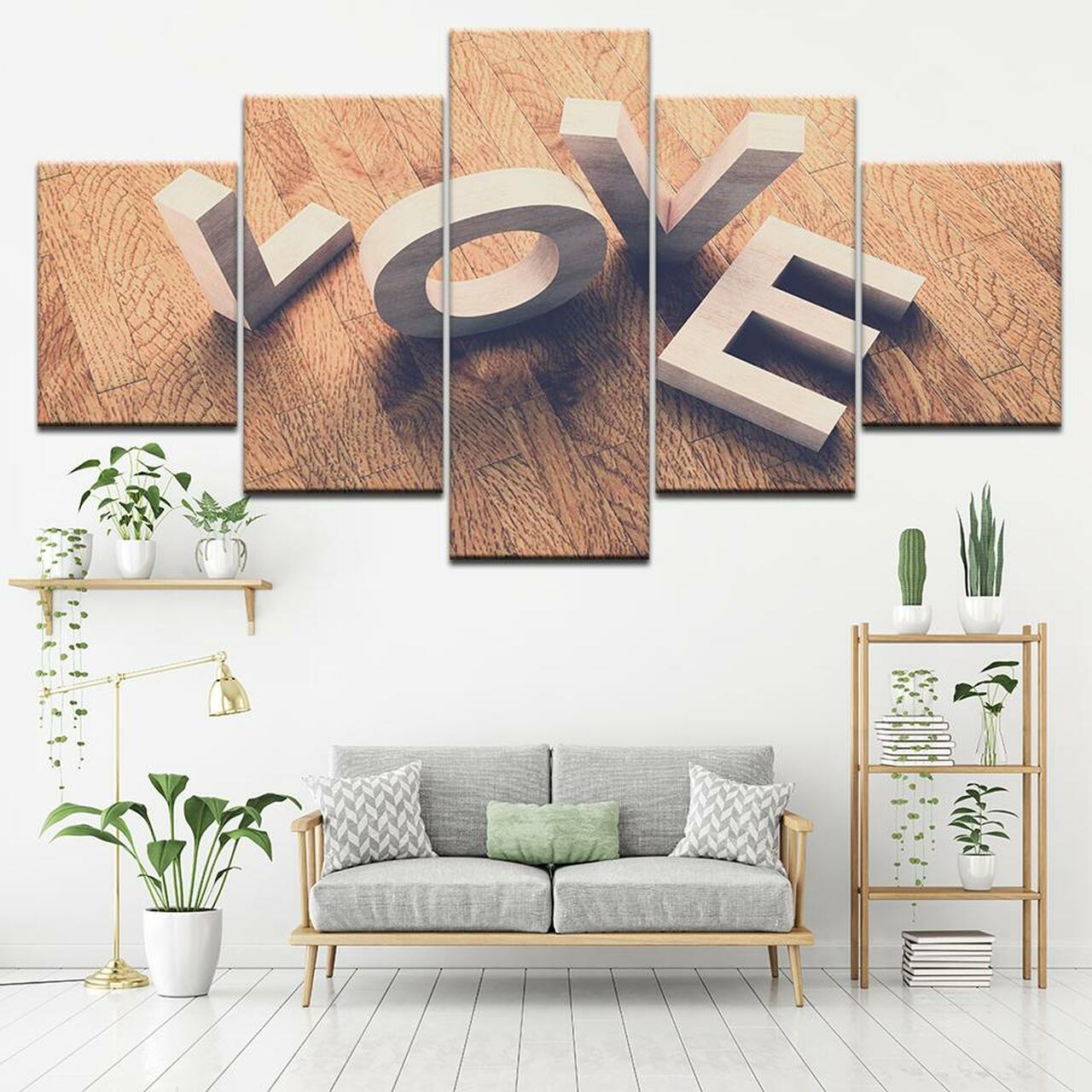 Love Letters Canvas Wall Art