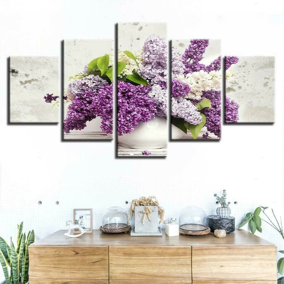 Lovely Lilac Flowers Canvas Wall Art Lovely Lilac Flowers Canvas Wall Art