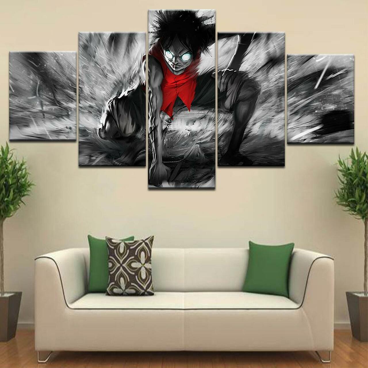 Luffy One Piece Canvas Wall Art