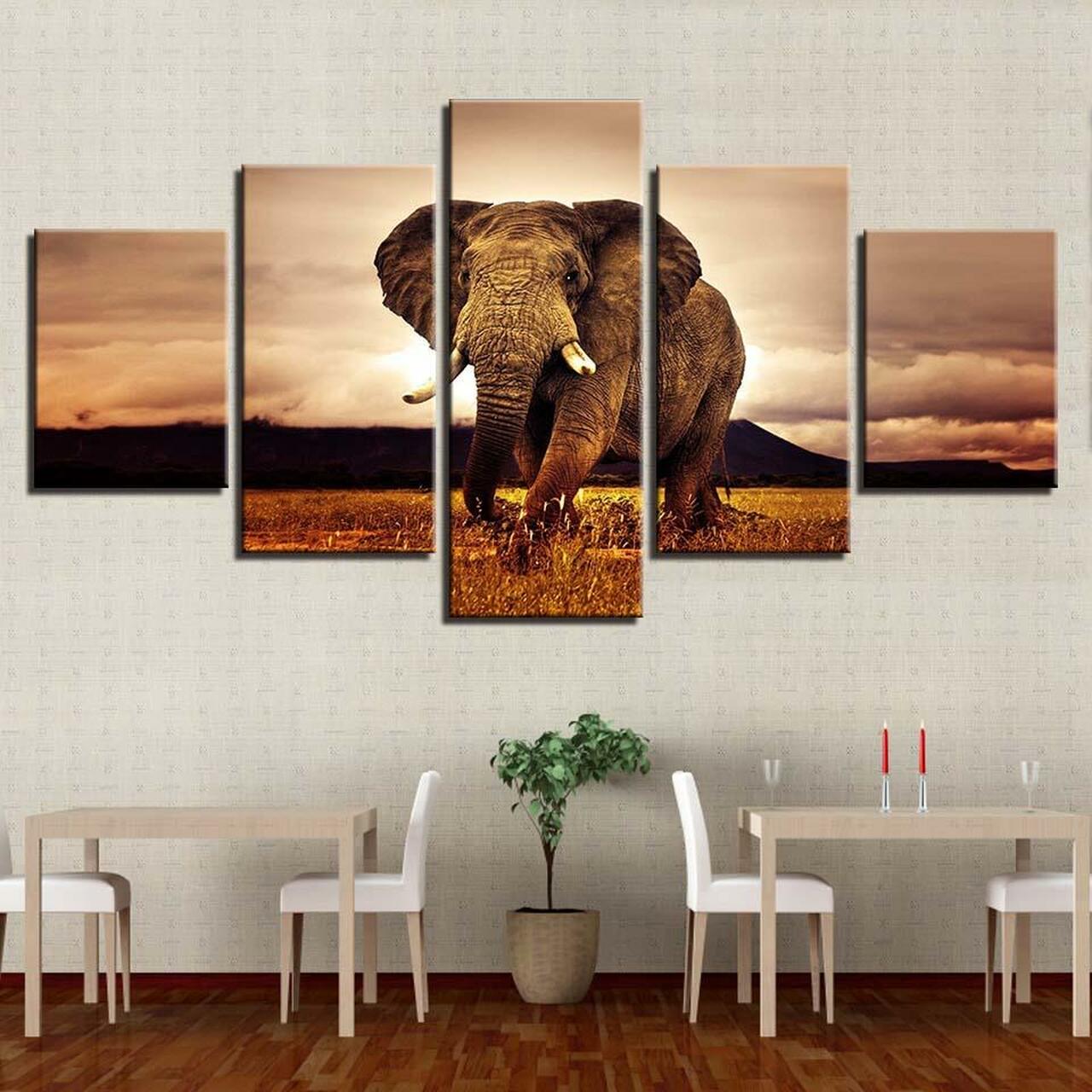 Majestic Elephant Canvas Wall Art