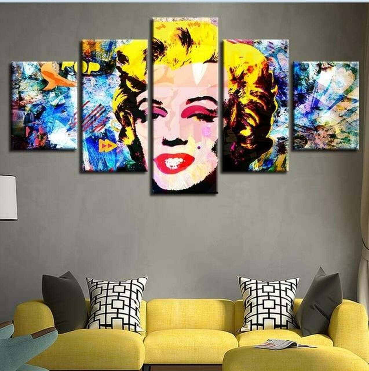 Marilyn Loved Colors Canvas Wall Art