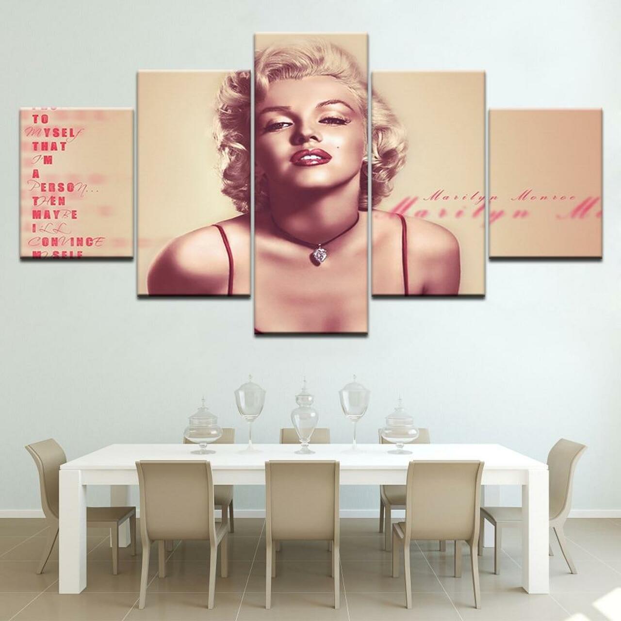 Marilyn Quote Canvas Wall Art