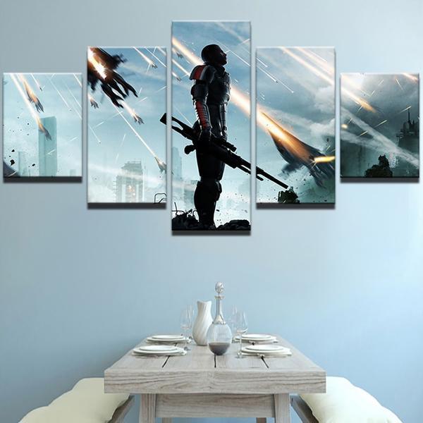 Mass Effect Commander Shepard Canvas Wall Art
