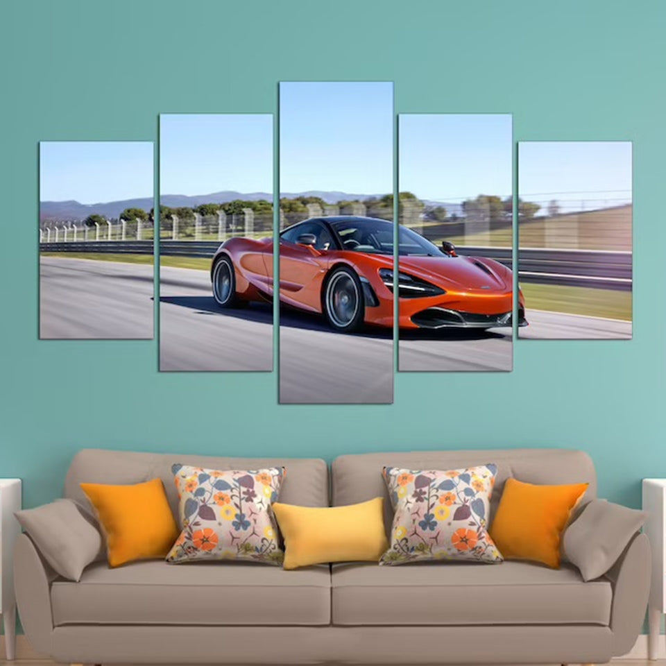 Mclaren 720S Coupe Car Canvas Wall Art