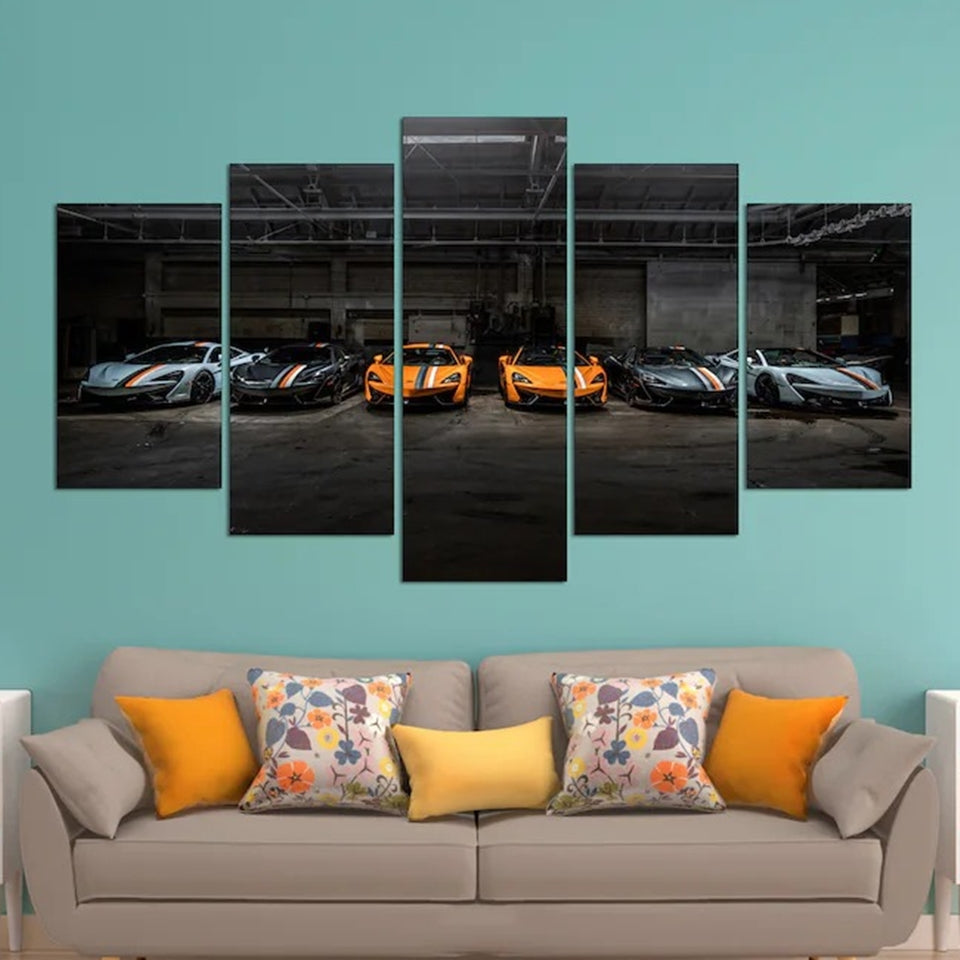 Mclaren Collection Sports Car Canvas Wall Art