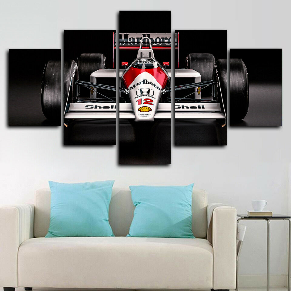 Mclaren Honda Mp4-4 Classic F1 Car Canvas Wall Art