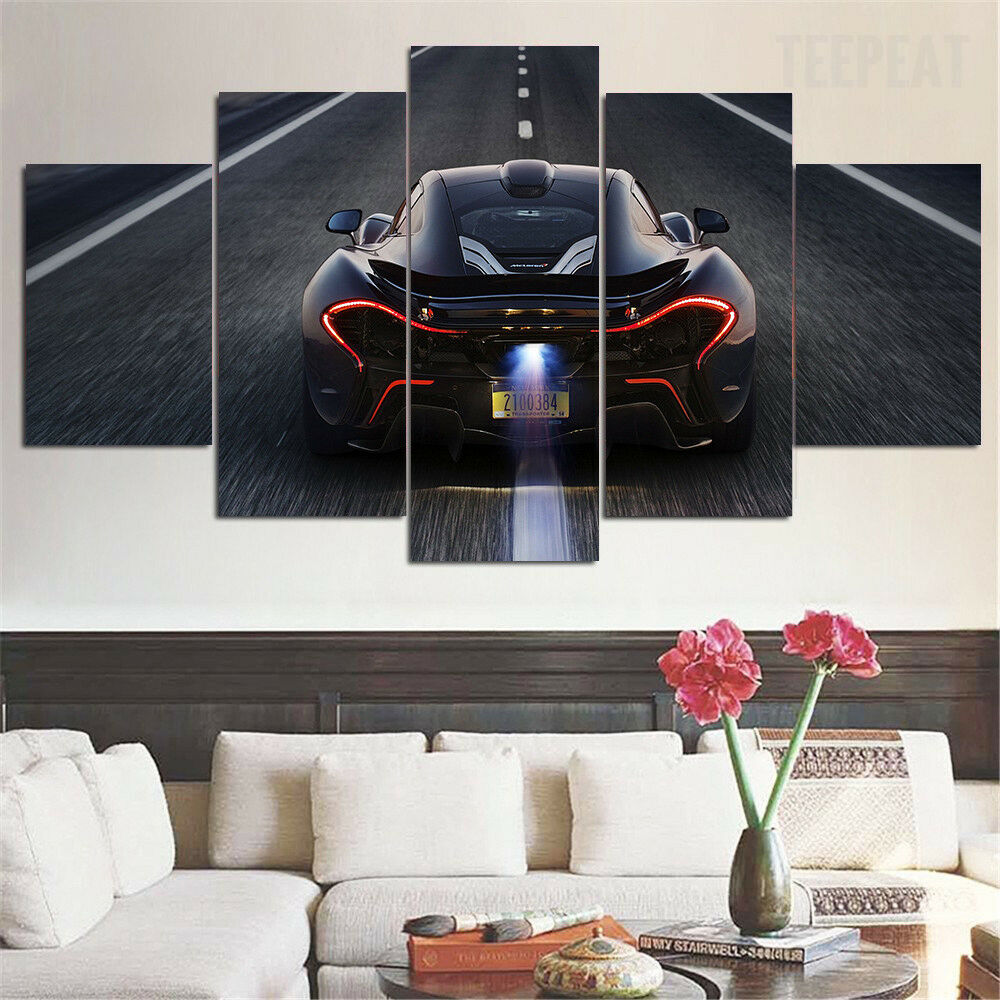 Mclaren P1 Super Sport Car Canvas Wall Art
