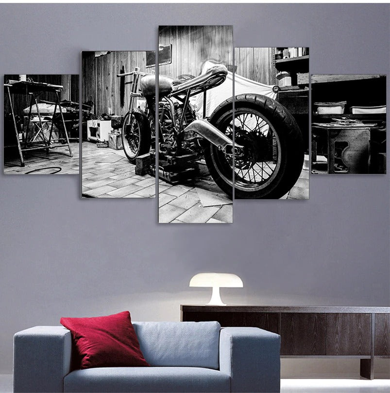 Modular Motorcycle Canvas Wall Art