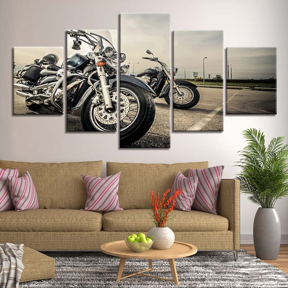 Motorcycle Big Bike Canvas Wall Art