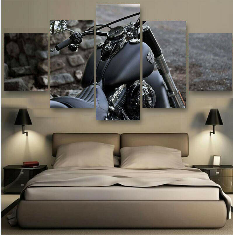 Motorcycle Photography Canvas Wall Art