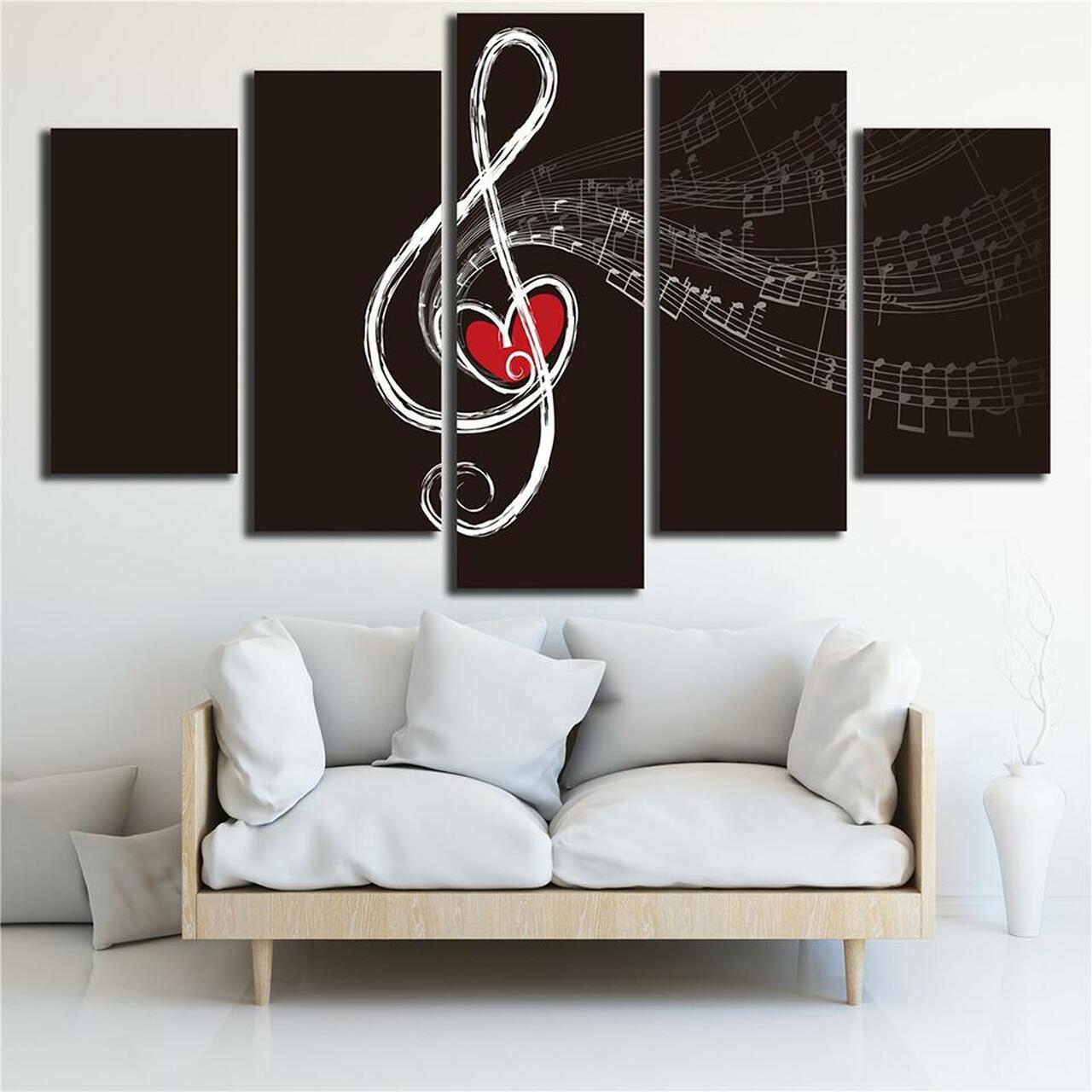 Musical Note Canvas Wall Art