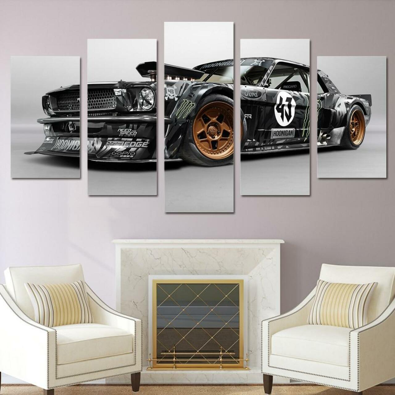Mustang Rtr Canvas Wall Art