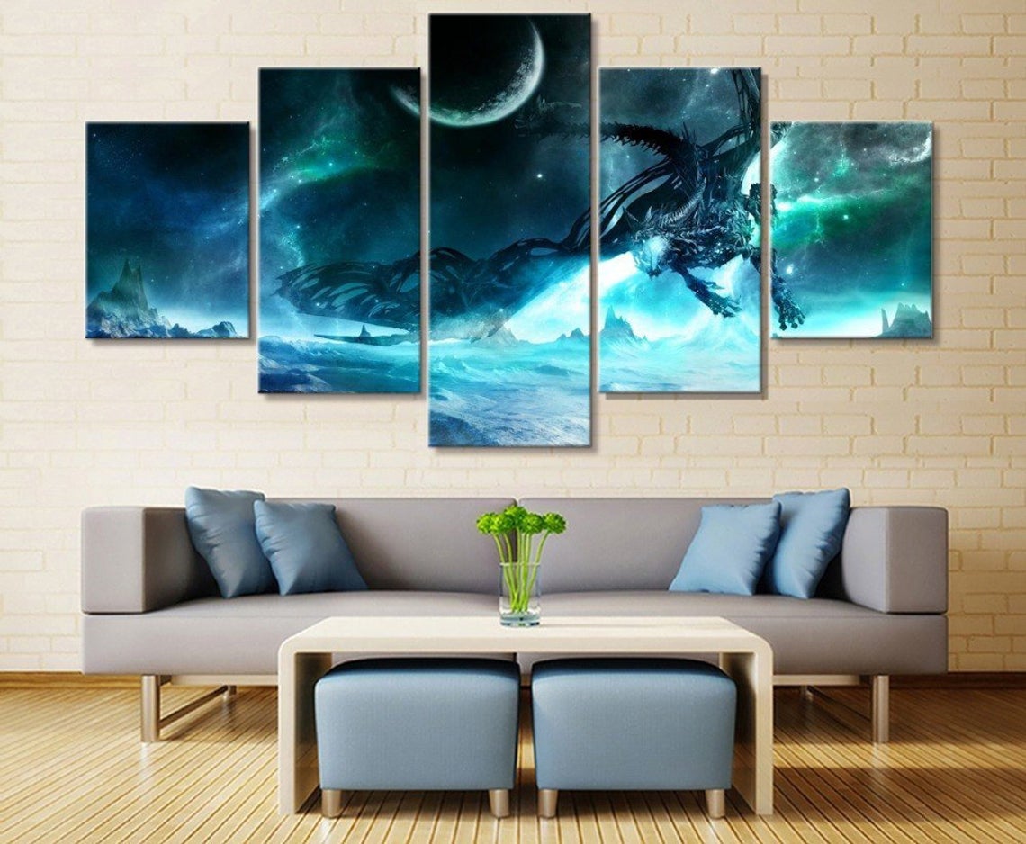 Mystic Dragon Canvas Wall Art