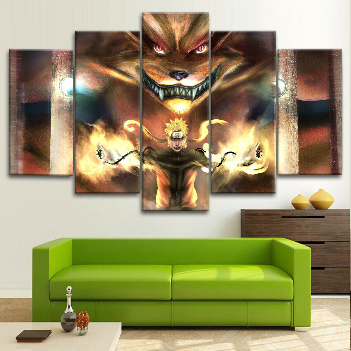 Naruto Kurama Anime Manga Toon Canvas Wall Art