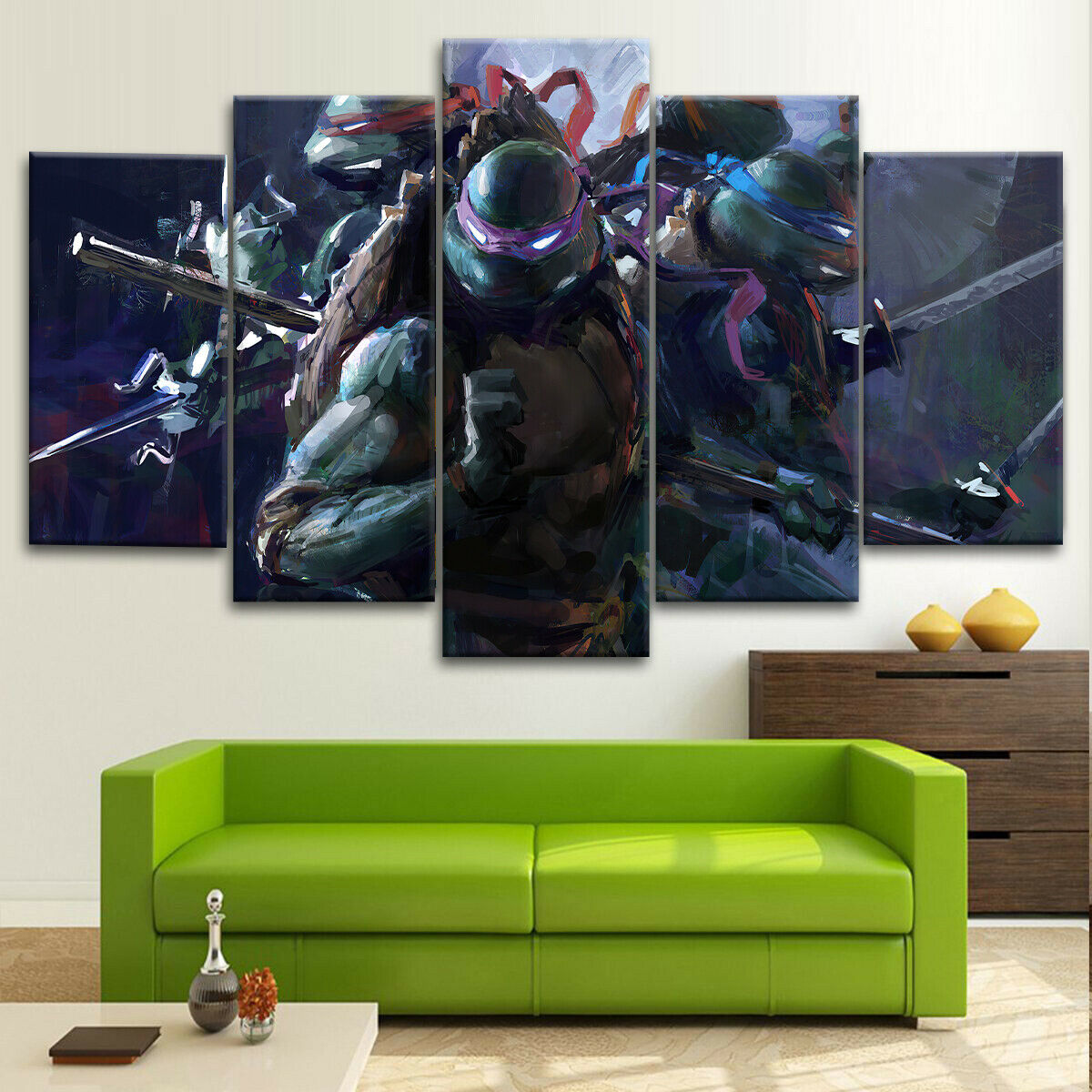 Ninja Turtles Warriors Digital Canvas Wall Art