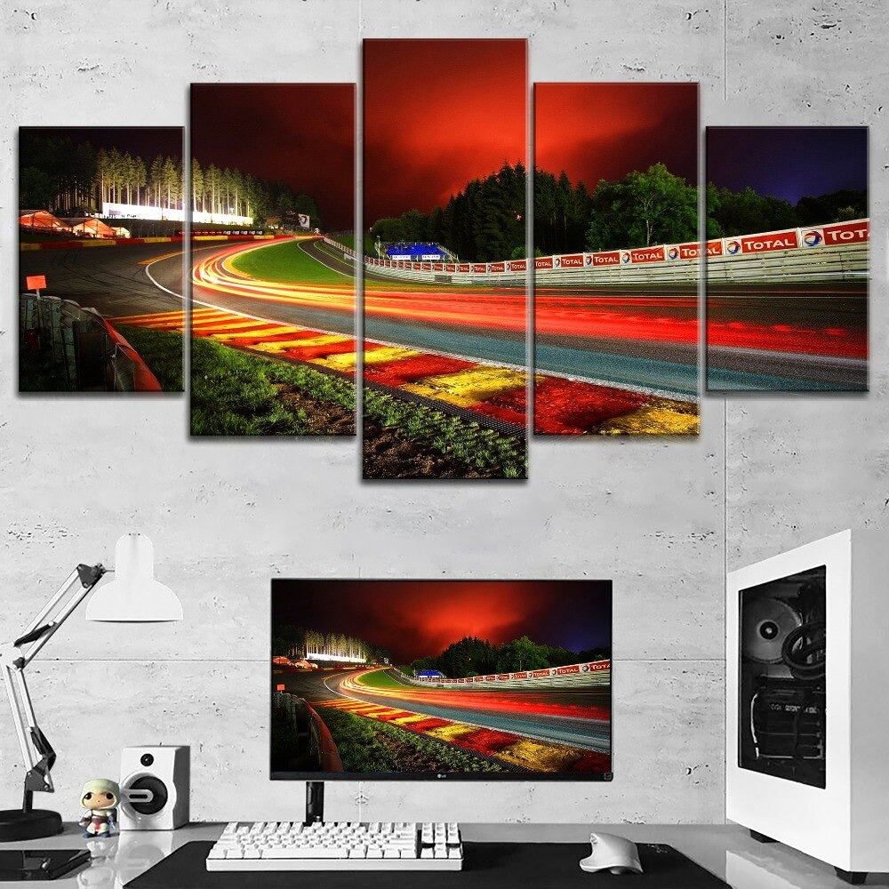 Nurburgring Rally Road Landscape-1 Canvas Wall Art