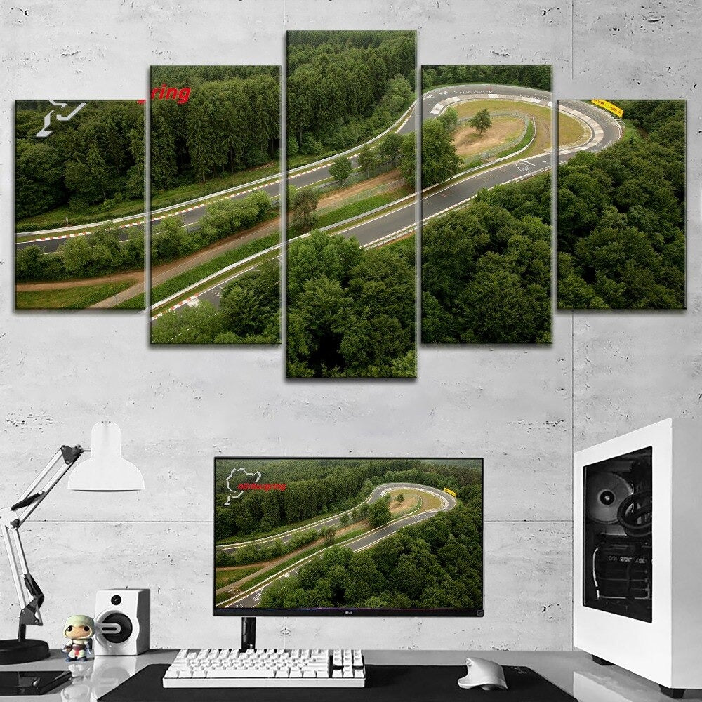 Nurburgring Rally Road Landscape-7 Canvas Wall Art