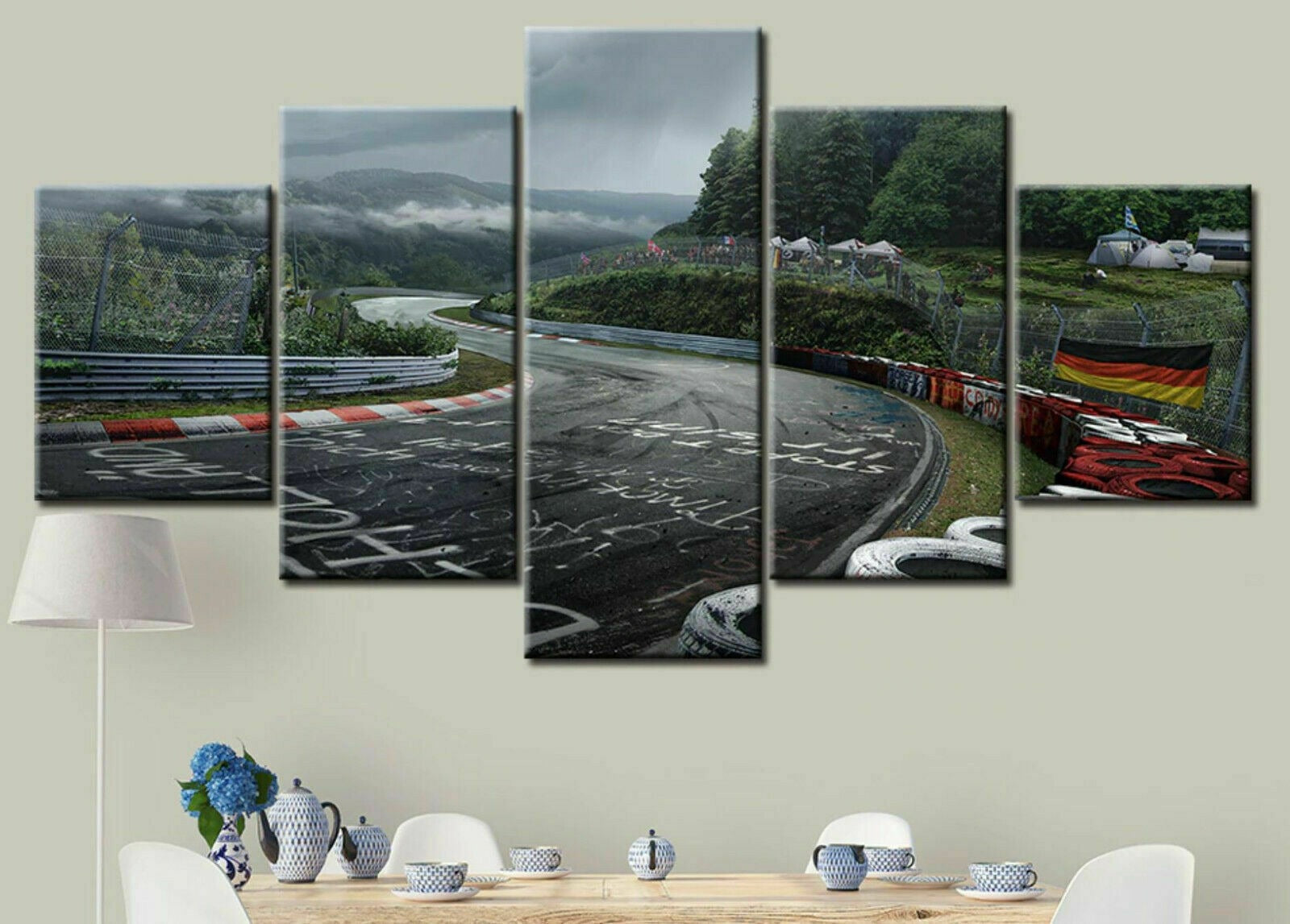 Nurburgring Rally Road Sports Car Track Canvas Wall Art