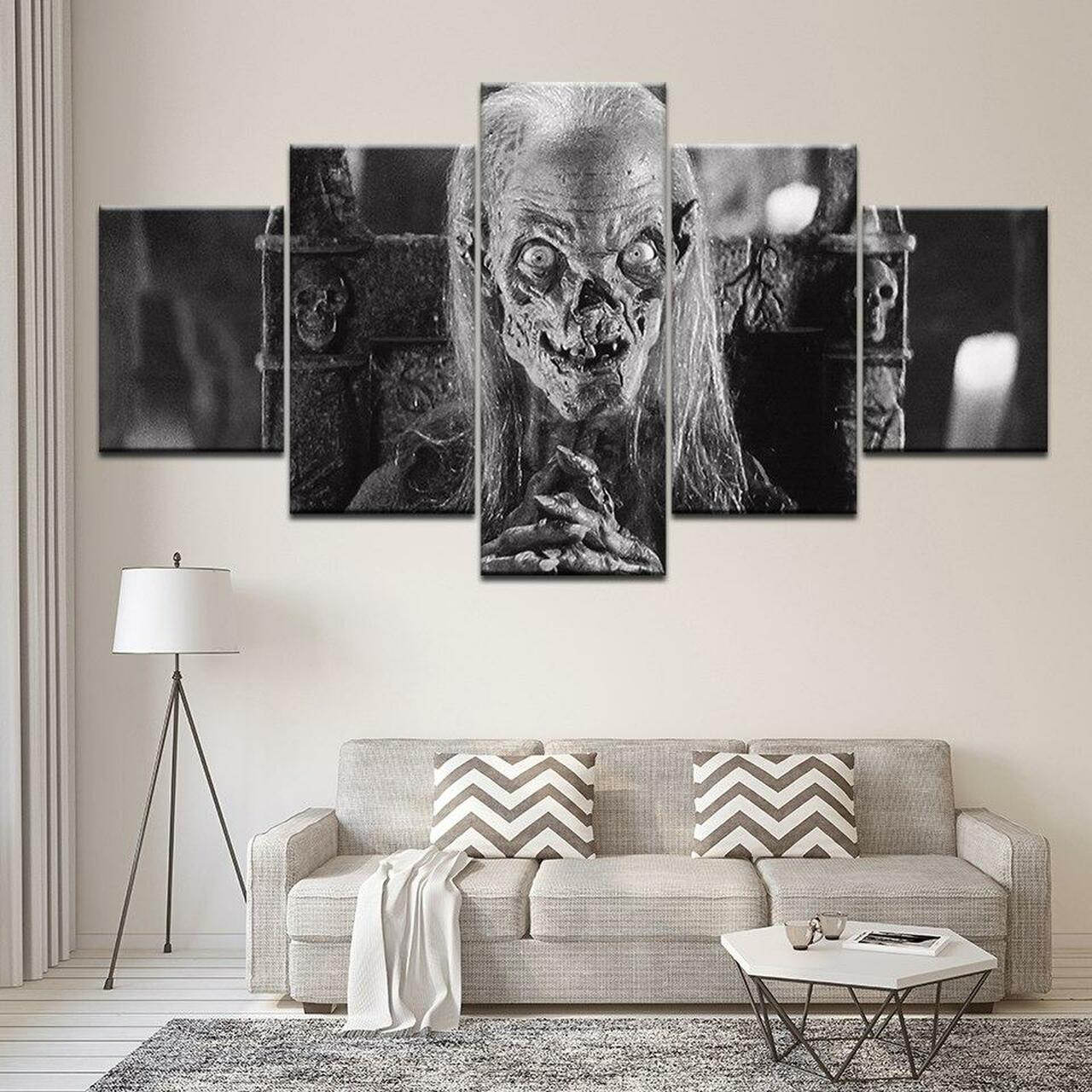 Old Skull Canvas Wall Art