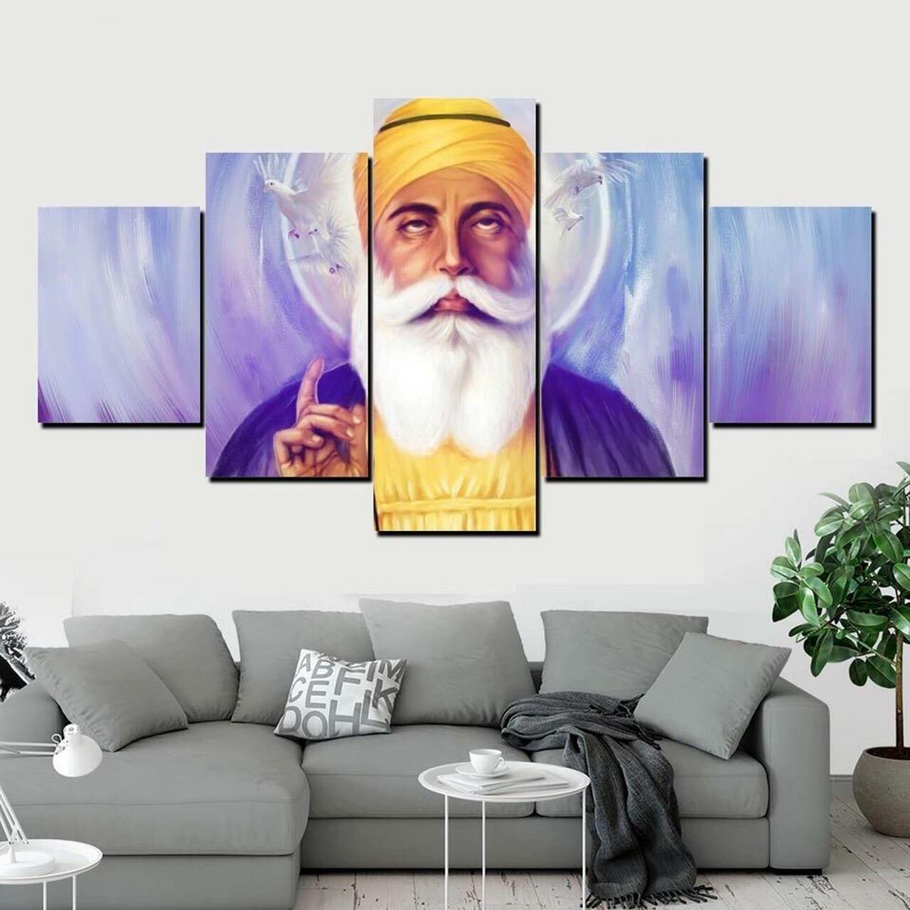 Om Guru Nanak Ji Canvas Wall Art