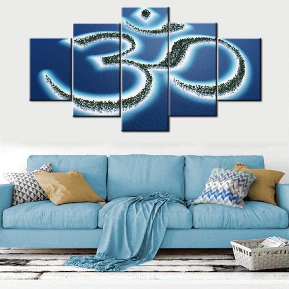 Om Symbol Hinduism Canvas Wall Art