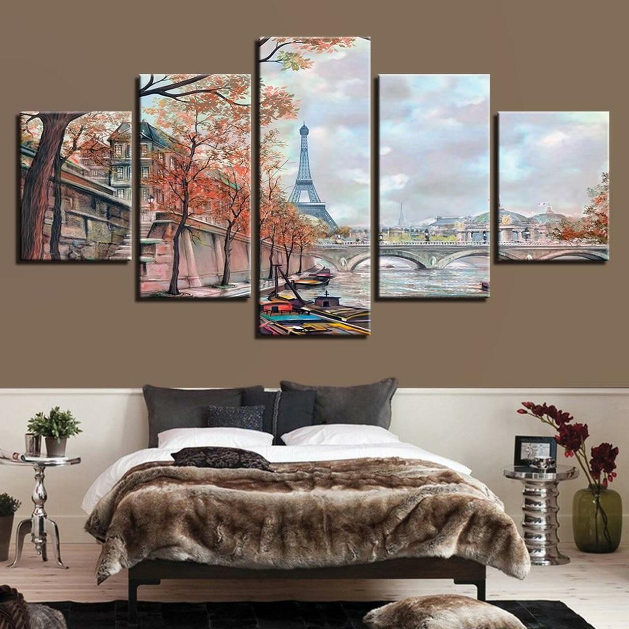 Paris Eiffel Tower Canvas Wall Art