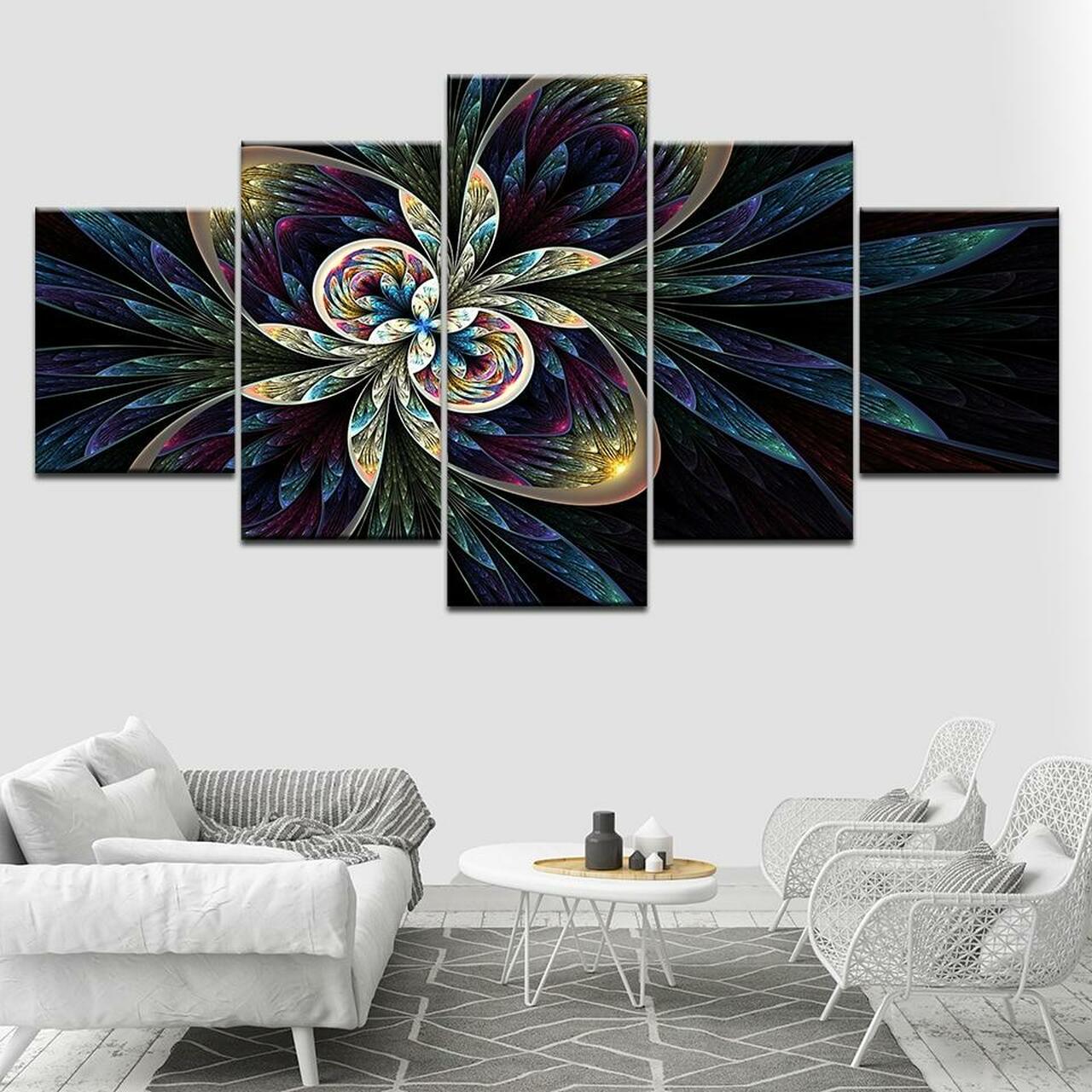 Patterns Of Flower Canvas Wall Art